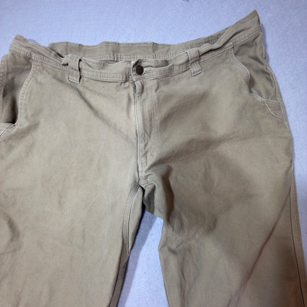 Key Workwear Khaki‎ Carpenter Pants Big Tall 38x34 Cotton Spandex Relaxed Fit